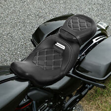 Black Driver Passenger Seat Fit For Harley Cvo Street Glide Road King 2009-2023