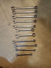 Snap On Standard 6 Point Combination Wrench Set Osh707b 11 Pc Mixed