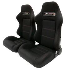 2 X Sports Bucket Racing Seats For Most Domestic And Import Car