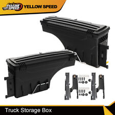 Fit For 2017-2020 Ford F-250 F-350 Rear Truck Bed Storage Box Toolbox 1pair