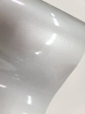 Glossy Light Silver Metallic Vinyl Car Auto Wrap Decal Sticker Film Sheet Roll