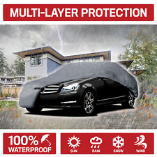 Motor Trend Waterproof Car Cover Indoor Outdoor Sun Dirt Dust Scratch Resistant