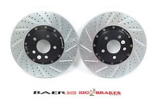 15-18 Mustang Baer Brakes Eradispeed Drilled Slotted Front Rotors Clearance