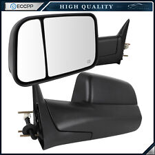 Pair Power Heated Tow Mirrors For 98-01 Dodge Ram 1500 98-02 Ram 2500 3500