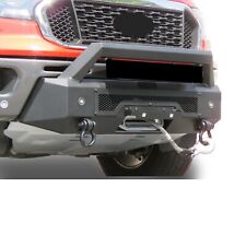 Black Horse Armouriii Hd Front Winch Bumper Textured Black Fit 19-23 Ford Ranger