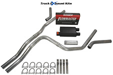Chevy Tahoe 2000-2006 2.5 Dual Exhaust Kit C Exit Flowmaster Super 44