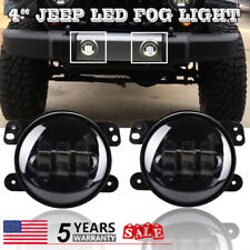 2pcs 4 Inch Led Fog Lights Bumper Front Driving Lamps For Jeep Wrangler Jk Jl Jt