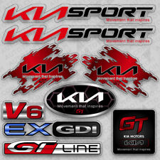 Fit New Kia Sport Gt Line Ex Gdi V6 Car 3d Sticker Vinyl Decal Marker Decorate