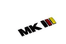 Mk3 Rear Trunk Badge Emblem Mkiii Black German Flag Colors For Vw Golf Jetta