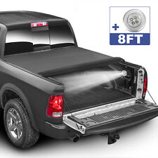 Truck Tonneau Cover For 2007-2013 Toyota Tundra 8ft Bed Wo Deck Rail Roll Up