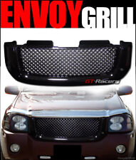 For 2002-2008 Gmc Envoy Black Luxury Mesh Front Hood Bumper Grill Grille Guard
