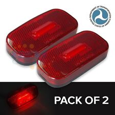 Red Led Side Marker Lights Clearance Lamp For Trailer Rv Truck Lorry 3.9