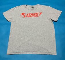 Mens Marvel Stark Industries - Short Sleeve T-shirt - Grey - Large