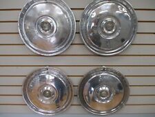 1955 1956 Ford Fairlane Ranch Wagon Wheel Cover Hubcaps Oem Set 55 56