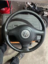 Vw Jetta Gli Leather 3 Spoke Steering Wheel Mk4 00-05 Oem Jetta Gli