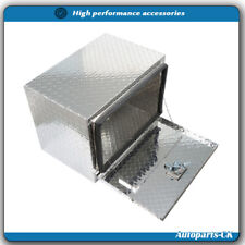 24 Inch Silver Aluminum Diamond Plate Tool Box For Pickup Truck Trailer Storage