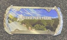 3d Chrome Wreath Cadillac Metal License Plate Frame
