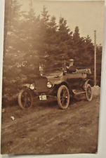 1917 Ford Model T Touring W Chauffer In Sweden 5 38 X 3 12 Bw Rppc.