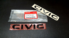 Civic Fe Black Glossy Logo Emblem Badge For Rear Honda Civic Fe 2021-2024