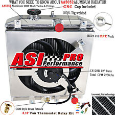 Asi 3 Row Radiator Shroud Fan For Honda Civic Cx Dx Ek Eg Ex Ex-r Gx Hx 92-00