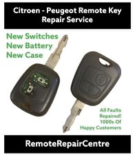 Key Repair Fix Peugeot 206 307 2 Button Remote Fob New Shell Battery Replacement