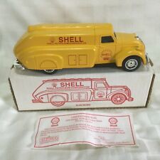 Shell Oil Cast Iron Bank 1938 Dodge Airflow Tanker Iob Gas Truck Ertl Old Stock