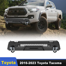 Front Bumper For Toyota Tacoma 2016-2023 Powder Coated 2d Shackles Winch Pate