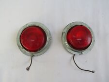 Pair Of Vintage Do Ray 1173 Side Red Round Clearance Lights Lamp