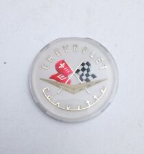 Chevrolet Corvette Crossed Flags Front Nose Hood Ornament Emblem Badge 1956-57
