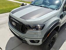 2019-2023 Ford Ranger Dual Hood Stripes With Pinstripes Vinyl Graphics Decals
