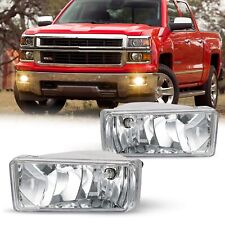 Fit 2007-2014 Chevy Silverado 1500 2500 Front Bumper Fog Lights Lamps Pair