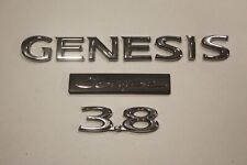 2009-2014 Hyundai Genesis Coupe 2 Door 3.8 Rear Trunk Deck Lid Emblems Nameplate
