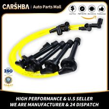 Yellow Spark Plug Wires For 1998-02 Honda Accord 2.3l Dx Lx Ex 965213 Spw029