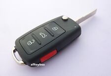 Oem Vw Volkswagen Flip Keyless Entry Remote Fob Transmitter New Key Case