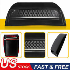 Universal Black Car Air Flow Intake Scoop Hood Bonnet Decorative Vent Cover Kit