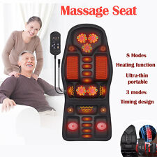 Massage Seat 8 Modes Cushion Heated Back Neck Body Massager Chair For Home Car