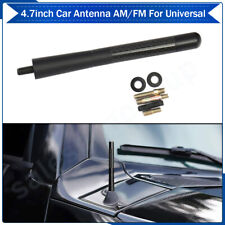 4.7 Universal Car Antenna Mast Black Carbon Fiber Auto Truck Aerial Kit Screw