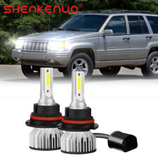 For Jeep Grand Cherokee 1993-1998 - 9004 Led Headlight Bulbs Highlow Beam 6000k