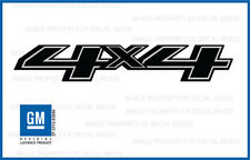 Set Of 2 - 2014 4x4 Decals - Stickers Chevy Silverado Black Blackout Side Fg7e1