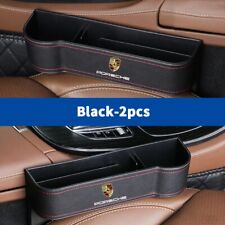 2pcs Seat Gap Storage Box Leather Organizing Bag Porsche Macan Cayenne Panamera