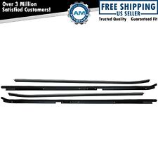 Inner Outer Window Sweep Felts Seals Weatherstrip 4 Piece Kit Set For Buick
