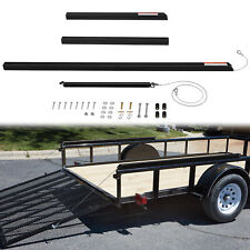 2 Sided Tailgate Utility Trailer Gate Ramp Lift Assist System