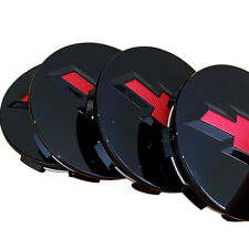 4pc Set Wheel Rim Center Hub Caps Red For Chevy Silverado Suburban Tahoe 83mm