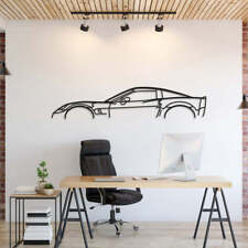 Wall Art Home Decor 3d Acrylic Metal Car Auto Poster Usa Silhouette Corvette C6