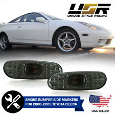 Depo Pair Of Light Smoke Bumper Side Marker Light For 2000-2005 Toyota Celica