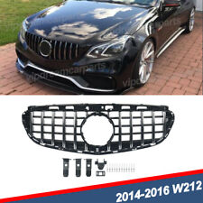 Chrome Gt Style Front Grille Grill For 2014-2016 Mercedes W212 E300 E350 E400 Us