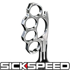 Chrome Shift Knob For Manual Short Throw Gear Knuckle Buster Shifter 12x1.25 K63
