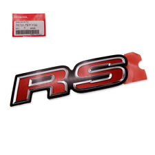 Red Rs Genuine Logo Emblem Decal Red For Honda Civic Cr-v 2015 2019