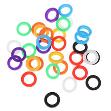 32x Bright Colors Hollow Silicone Key Cap Covers Topper Keyring Gimj