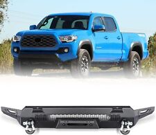 Offroad Steel Front Bumper Side Wings Shackles For 2016-2023 Toyota Tacoma